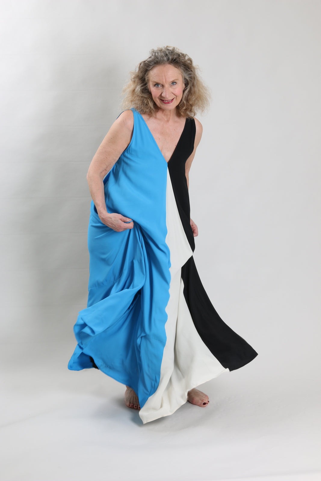 Robe Longue robe tricolore MeiMeiJ vendu par Bleu Natier