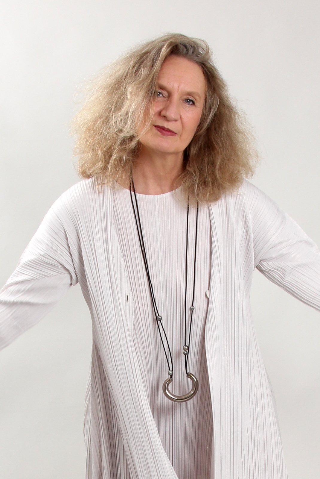 Bijoux Collier platine de verre et perles de Tahiti Ann Gérard Bijoux Gris vendu par Bleu Natier